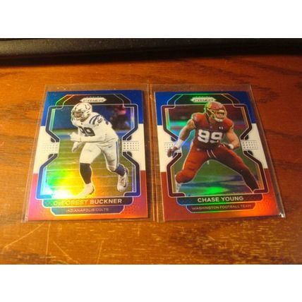 2020-2021 Panini Prizm , 8-cards, Red /White/Blue Prizms, KELCE/COUSINS ++