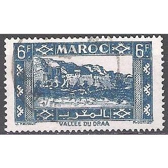 Maroc 1945 Michel 227 O Cote (2005) 0.40 € Vallée du Draa Cachet rond