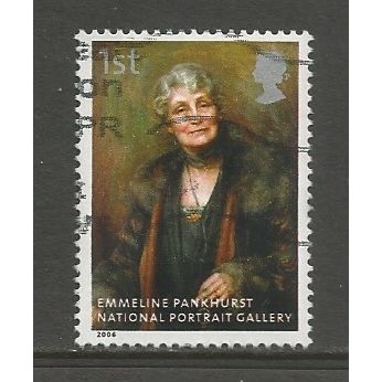 Great Britain 2006 National Portrait Gallery: 1st Pankhurst, used. SG2643