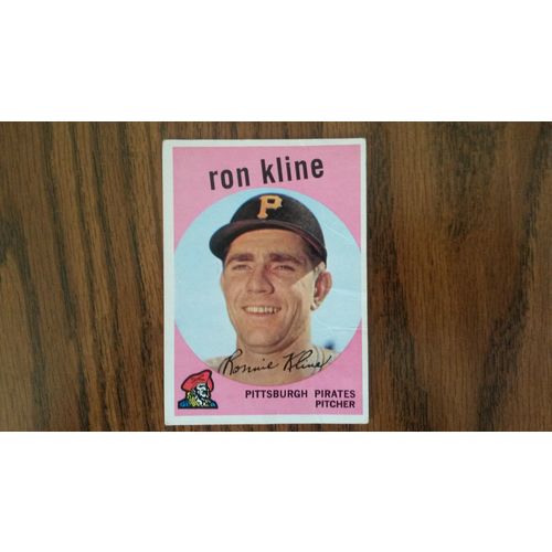 1959 Topps Card # 265 Ron Kline Good (2) Pittsburgh Pirates