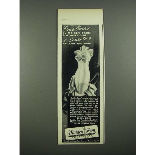 1938 Maiden Form Once-Over Foundation with Chansonette Top Ad