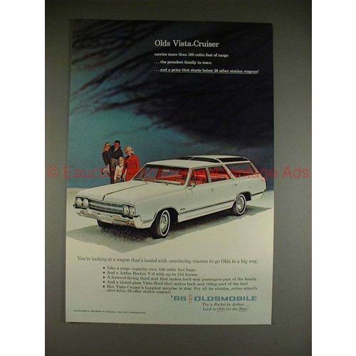 1965 Oldsmobile Vista-Cruiser Station Wagon Ad - NICE!!