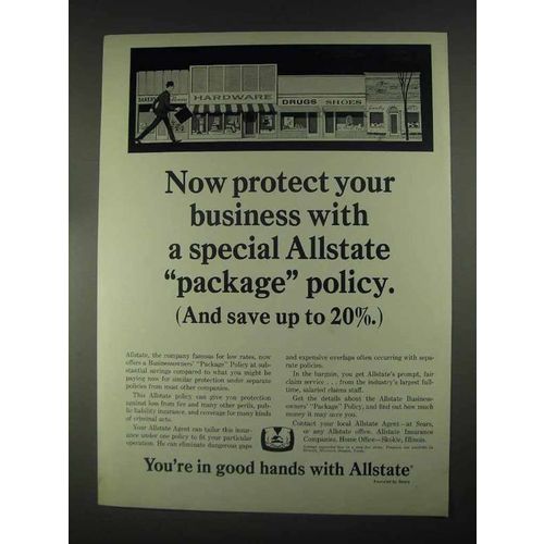 1967 Allstate Insurance Ad - Special Package Policy
