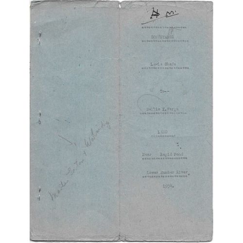 Newfoundland Inland Revenue #NRF41 x 2 Cat $50.00, 1964 Lower Humber Deed