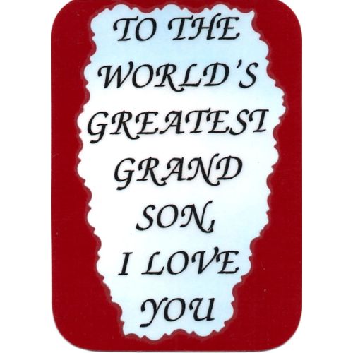 2051 Family Friends Refrigerator Magnet World's Greatest Grandson I Love You