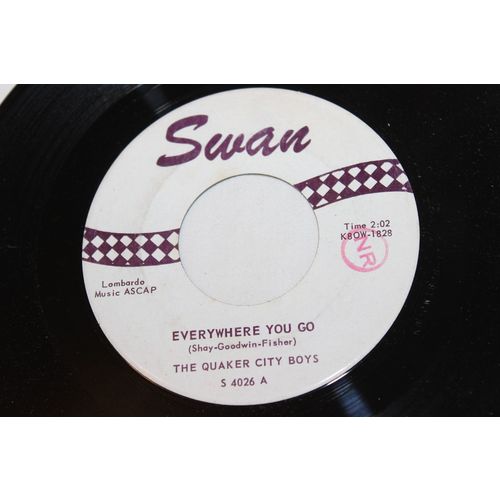 The Quaker City Boys 45-EVERYWHERE YOU GO/LOVE ME TONIGHT