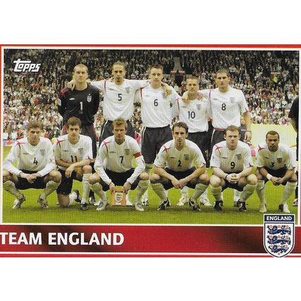 Topps ENGLAND 2005 Trading Card: Team England - 2, England Team