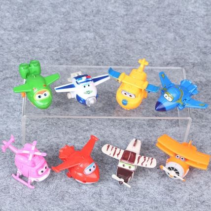 Cute 8pcs Super Wings With Movable Parts Cake Topper Disney Toy Play Figures - U