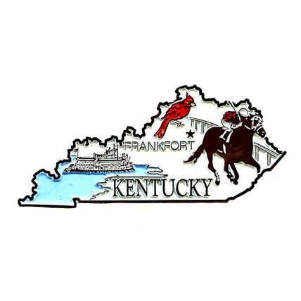 Kentucky 4 Color United States Fridge Magnet