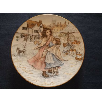 Royal Worcester NSPCC A Christmas Wish 1988 Christmas Plate By Mary Carter