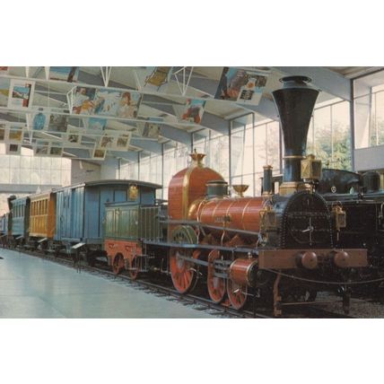 Swiss Northern Railway Luzern Train Postcard