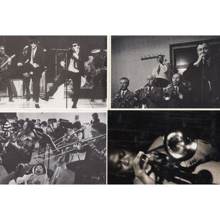 Blues Brothers Castro Valley Morislav Pokorny 4x Jazz Music Postcard s