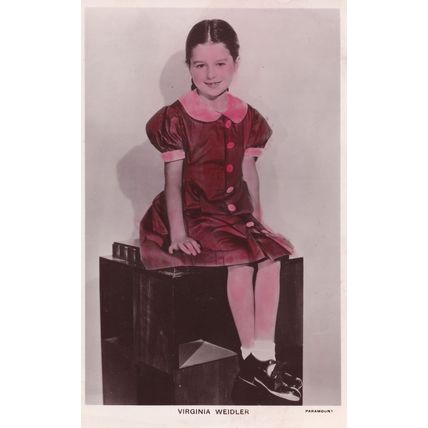 Virginia Weidler Child Film Star Picturegoer Real Photo Postcard
