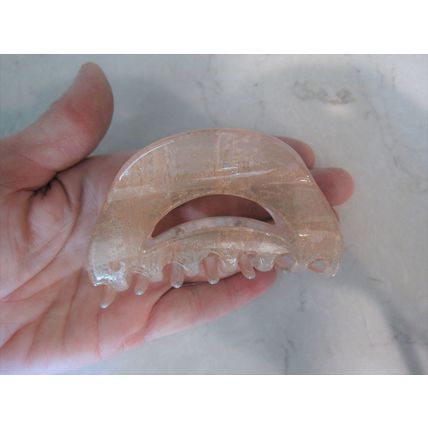Painted marbled glitter acrylic hair claw clamp clips thin fine medium hair