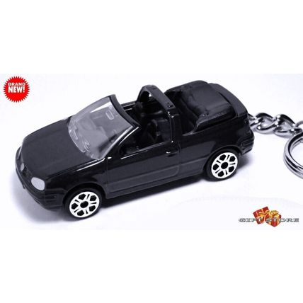 VERY RARE KEY CHAIN BLACK VW GOLF CONVERTIBLE VOLKSWAGEN CUSTOM Ltd GREAT GIFT