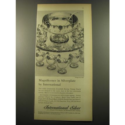 1959 International Silver Vintage Punch Set Advertisement