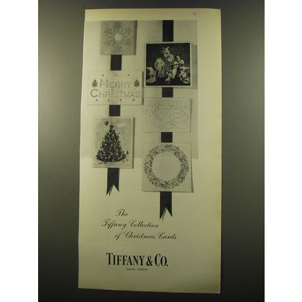 1959 Tiffany & Co. Christmas Cards Ad - The Tiffany Collection of Christmas