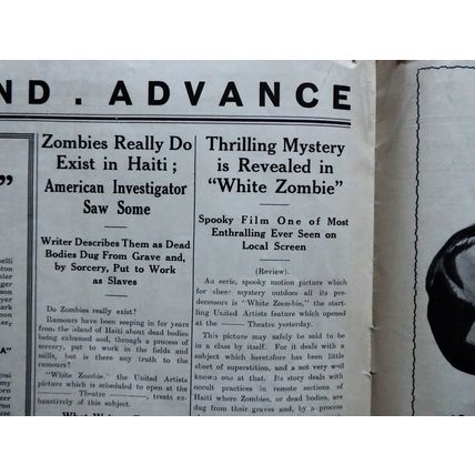 WHITE ZOMBIE (1932) vintage UK Pressbook ***Bela Lugosi, Madge Bellamy***