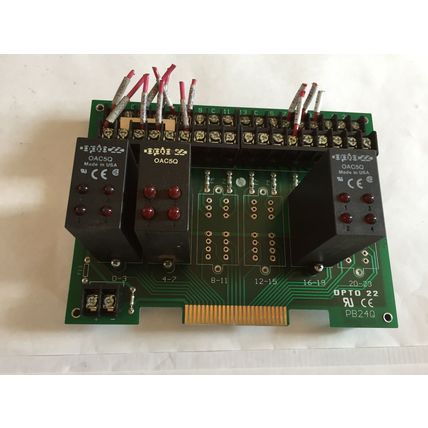 LOT 4 OPTO 22 PB24Q CIRCUIT BOARD PB24Q & RELAYS ODC52,OPTO 22 001542L,DC