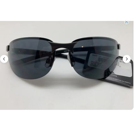 FOSTER GRANT SUNGLASSES AUTO PILOT DRIVING MAX BLOCK BLACK METAL FRAME