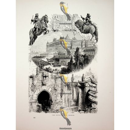 Royal Palace, Madrid, Spain, Book Illustration (Print), c1875