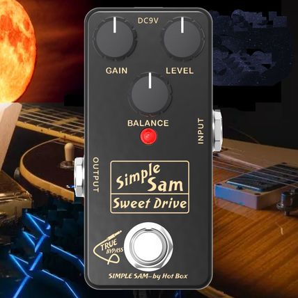 Simple Sam Sweet Drive Analog Overdrive Guitar FX Pedal Bypass Astounding Tone ✅