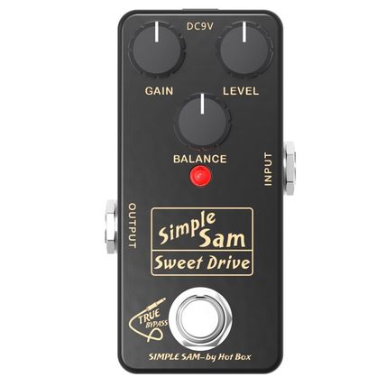 Simple Sam Sweet Drive Analog Overdrive Guitar FX Pedal Bypass Astounding Tone ✅