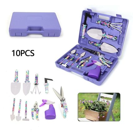 10pcs Gardening Tools Set Gift Garden Hand Tool Kit