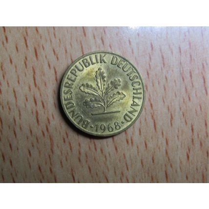 1968d 5 Pfennig Germany Coin