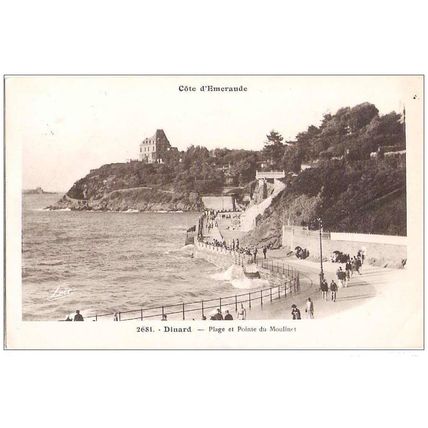 35 - Dinard - plage et pointe du Moulinet