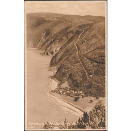 Countisbury Hill, Lynmouth, Devon, c.1940s - Frith's Postcard
