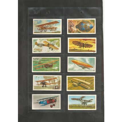 Brooke Bond History of Aviation 1972 Full set in sleeves plus empty album