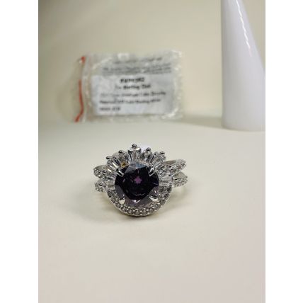 NIB Bomb Party Sz6 RBP6382 Sterling Club LC Amethyst CZ 925 Solid Sterl Silver