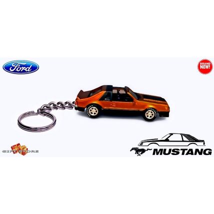 RARE KEYCHAIN 1979~1990 RED FORD MUSTANG T-TOP ROOF Ltd Ed.