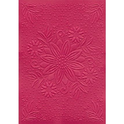 A6 Embossed Card. 10 Sheets. Floral. Cardmaking Scrapbooking Crafts