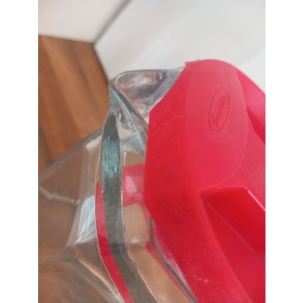 A GORGEOUS VINTAGE/RETRO RARE ‘PASABAHCE’ GLASS OCTAGONAL PITCHER/JUG.