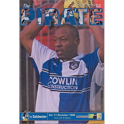 BRISTOL ROVERS v COLCHESTER UTD NATIONWIDE DIV 2 1999