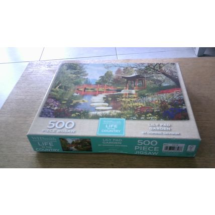LILY PAD GARDEN by Dominic Davison Jigsaw Puzzle (500 Piece) W H Smith (2019)