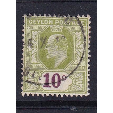 CEYLON 1910-11 EDVII 10c USED SG294
