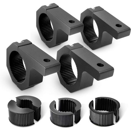 Nilight - 90020D 4PCS Mounting Bracket Kit LED Off-Road Light Horizontal Bar