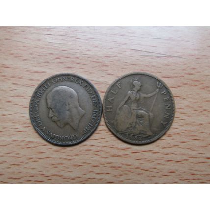 GB 1932 George V 1/2d Half Penny Coin