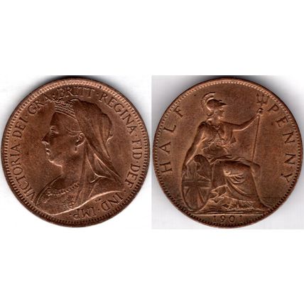 Great Britain. Victoria. Halfpenny 1901. dy22871