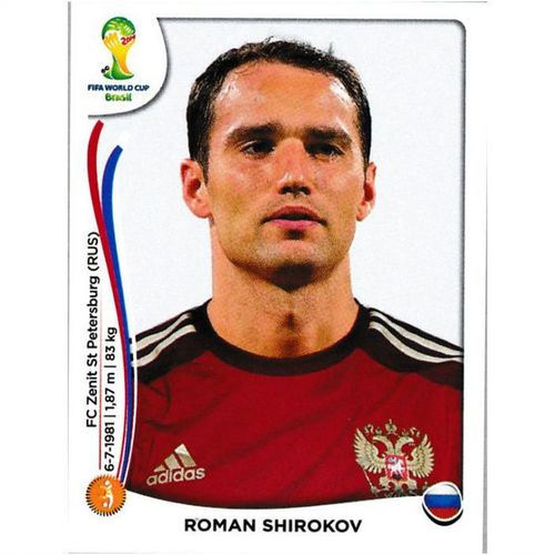 2014 Panini World Cup Soccer Stickers - #611 - Roman Shirokov