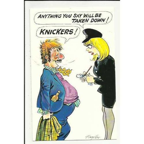 Bamforth POLICE Comic Postcard (067)