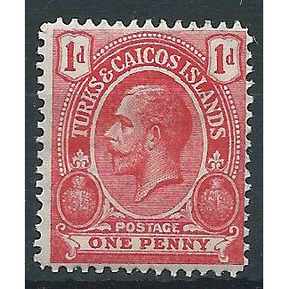 Turks & Caicos Islands 1909 SG118 1d Red Mounted Mint..