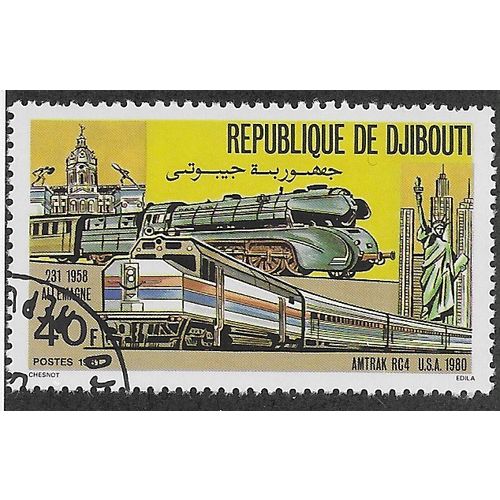 DJI 1981 40f 'LOCOMOTIVES' FINE USED (EBID 54-983)