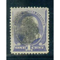 Used 212 1c Benjamin Franklin Fine M01323