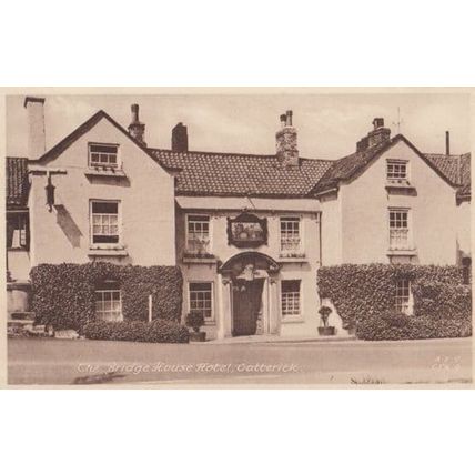 The Bridge House Hotel Catterick Old Bed & Breakfast Yorkshire Tariff Postcard