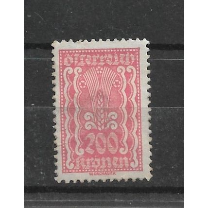 Austria.SG484 200k Ear of Corn (Pink).Mounted Mint.Aug22