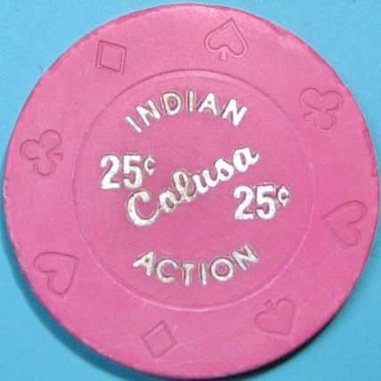 Colusa Casino. 25¢ Casino Chip. Colusa, CA. Y59.